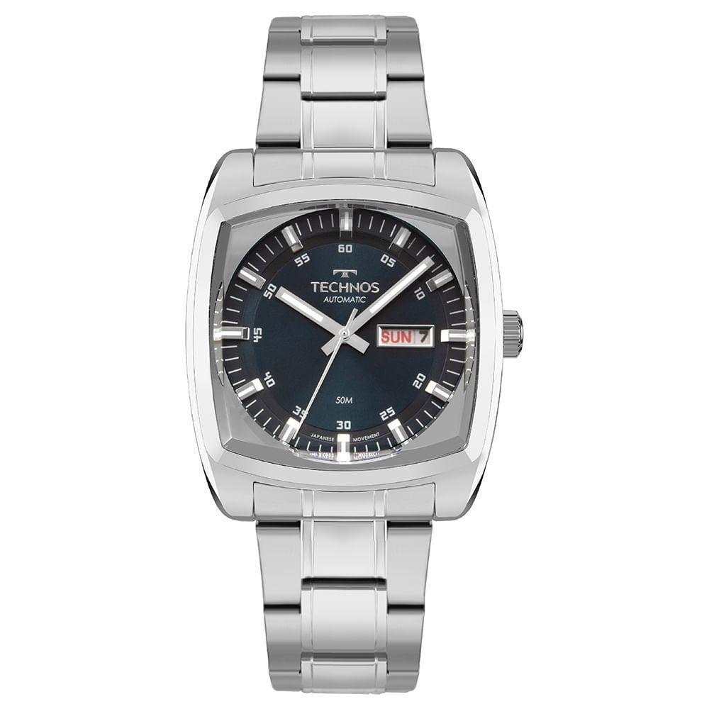 Relógio Technos Masculino Automático Prata - 8205ol-1a Relógio Technos Masculino Automatico Prata - 8205ol-1a - 1