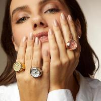 Relógio Anel Euro Feminino Unique Rosé - Eu2035yux-4j Eu2035yux-4j - 5