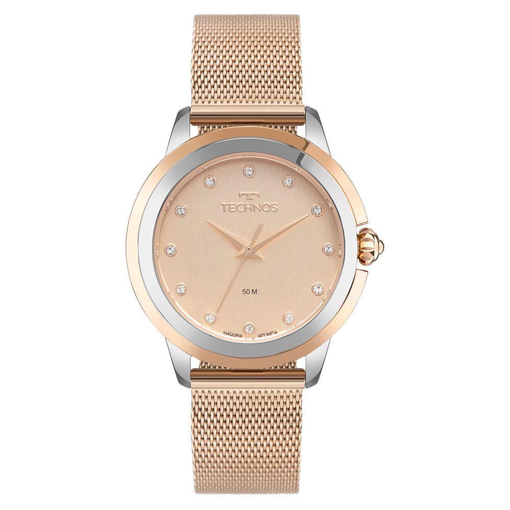 Relógio Technos Feminino Brilho Rosé - 2036mtq-1j 2036mtq-1j - 1