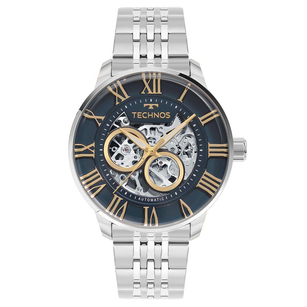 Relógio Technos Masculino Automatico Prata - G3265as-1a G3265as-1a - 1