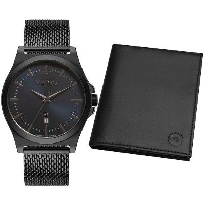 Kit Technos Masculino Steel Grafite - 2115ncds-k1f 2115ncds-k1f