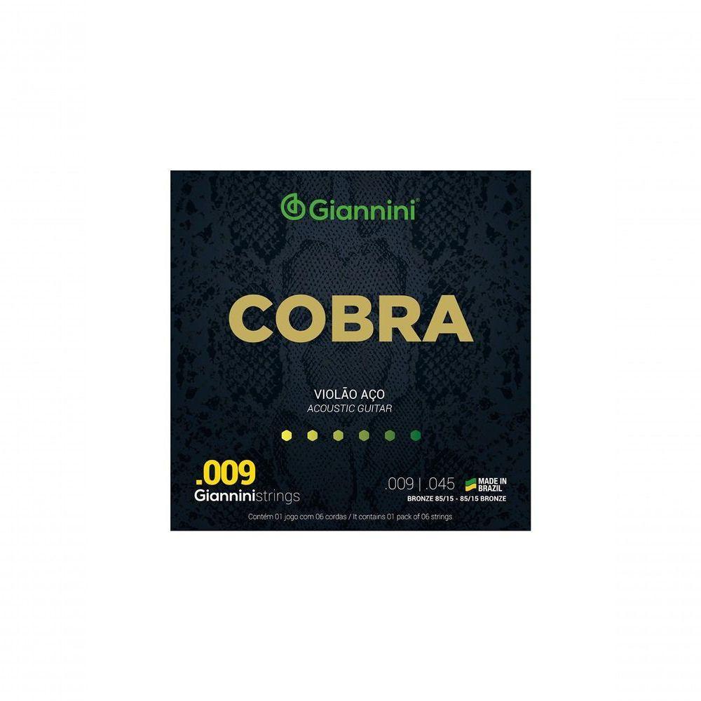 Encordoamento Para Violao Cobra Aco .009 Bronze Geewak - 1