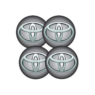 Jogo Bottom- Emblema Para Calota Toyota 51mm Degrade 4...