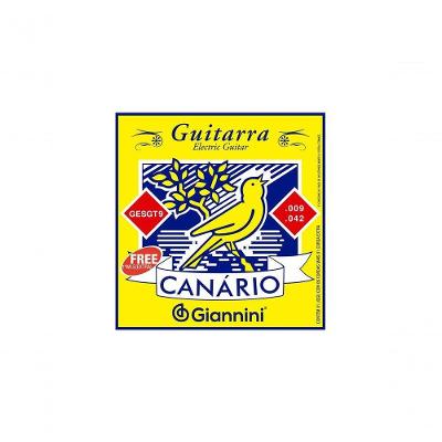 Encordoamento Para Guitarra Canario Tensao Media .009 - Gesgt9