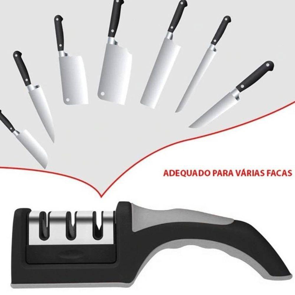 Amolador De Facas E Afiador Com 03 Opções Profissional - 8