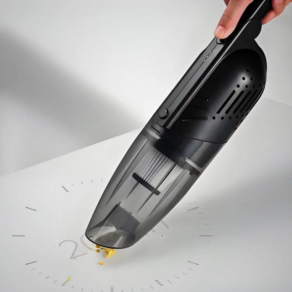 Aspirador De Pó Preto Recarregável Sem Fio Portátil 120w - 5
