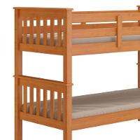 Beliche Madeira Maciça Com Escada Fixa Mel - 3