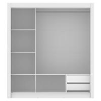 Guarda Roupa Lyon 3 Portas de Correr 1 Espelho Branco Madesa
