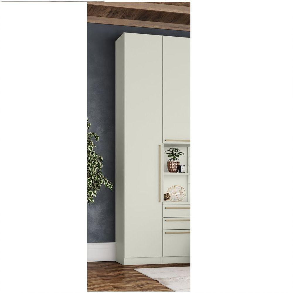 Guarda Roupa Modulado 01 Porta Seletto Henn Areia Hp - 2