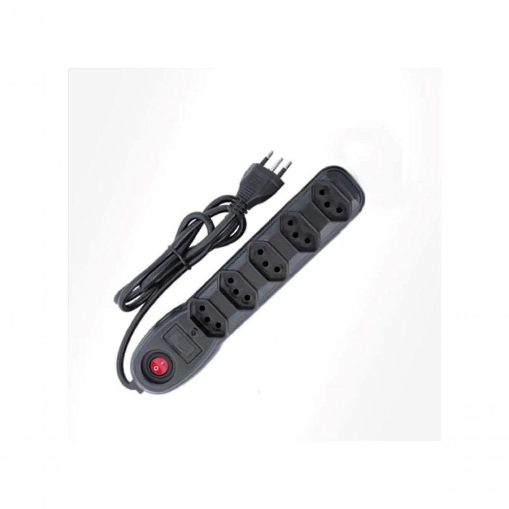 Filtro De Linha 5 Tomadas Pp 0,75 1m Bivolt Preto - 1