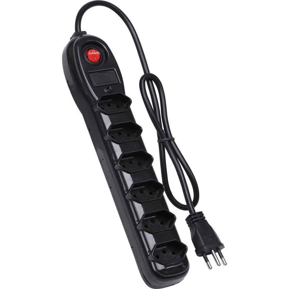 Filtro De Linha 6 Tomadas Pp 0,75mm Comprimento 1mt - 4