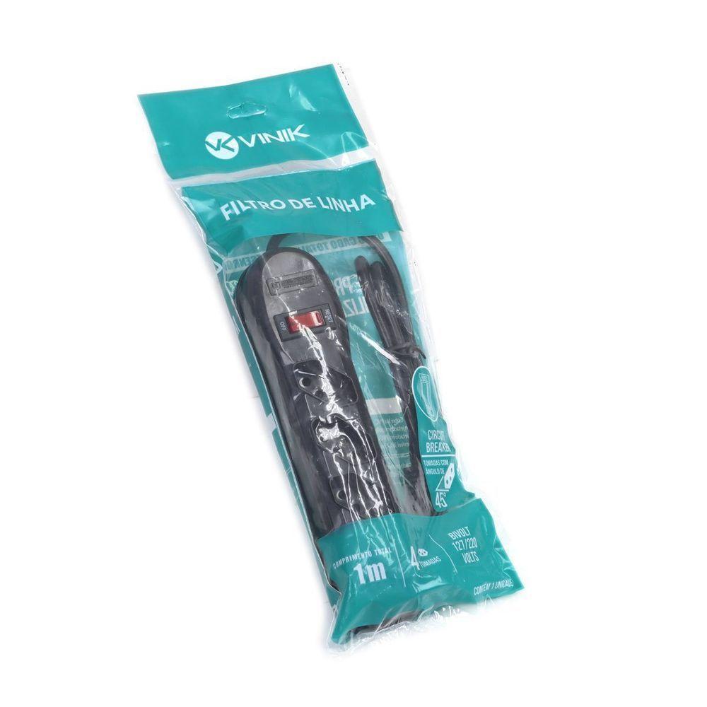 Filtro De Linha 4 Tomadas Pp 0,75mm Comprimento 1mt - 6