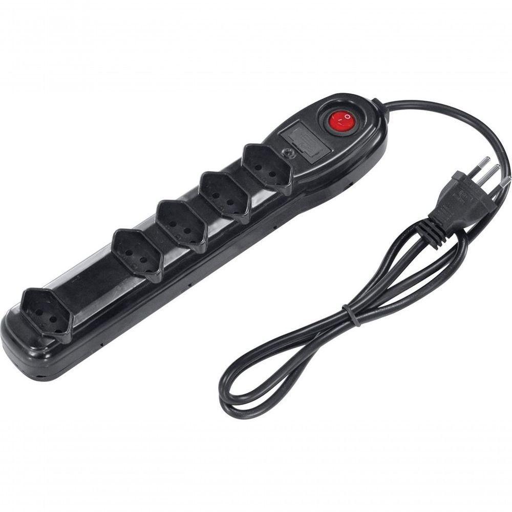 Filtro De Linha 5 Tomadas Pp 0,75mm Comprimento 1mt - 1