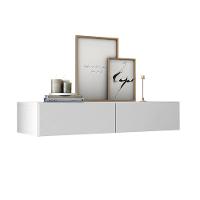 Aparador Suspenso 90cm 2 Gavetas Para Hall De Entrada Linha Alta Branco - 2