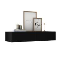 Aparador Suspenso 90cm 2 Gavetas Para Hall De Entrada Linha Alta Branco - 5