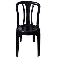 Cadeira Plástica Caixaplast Arcos Bistrô Duoplastic Preto - 1