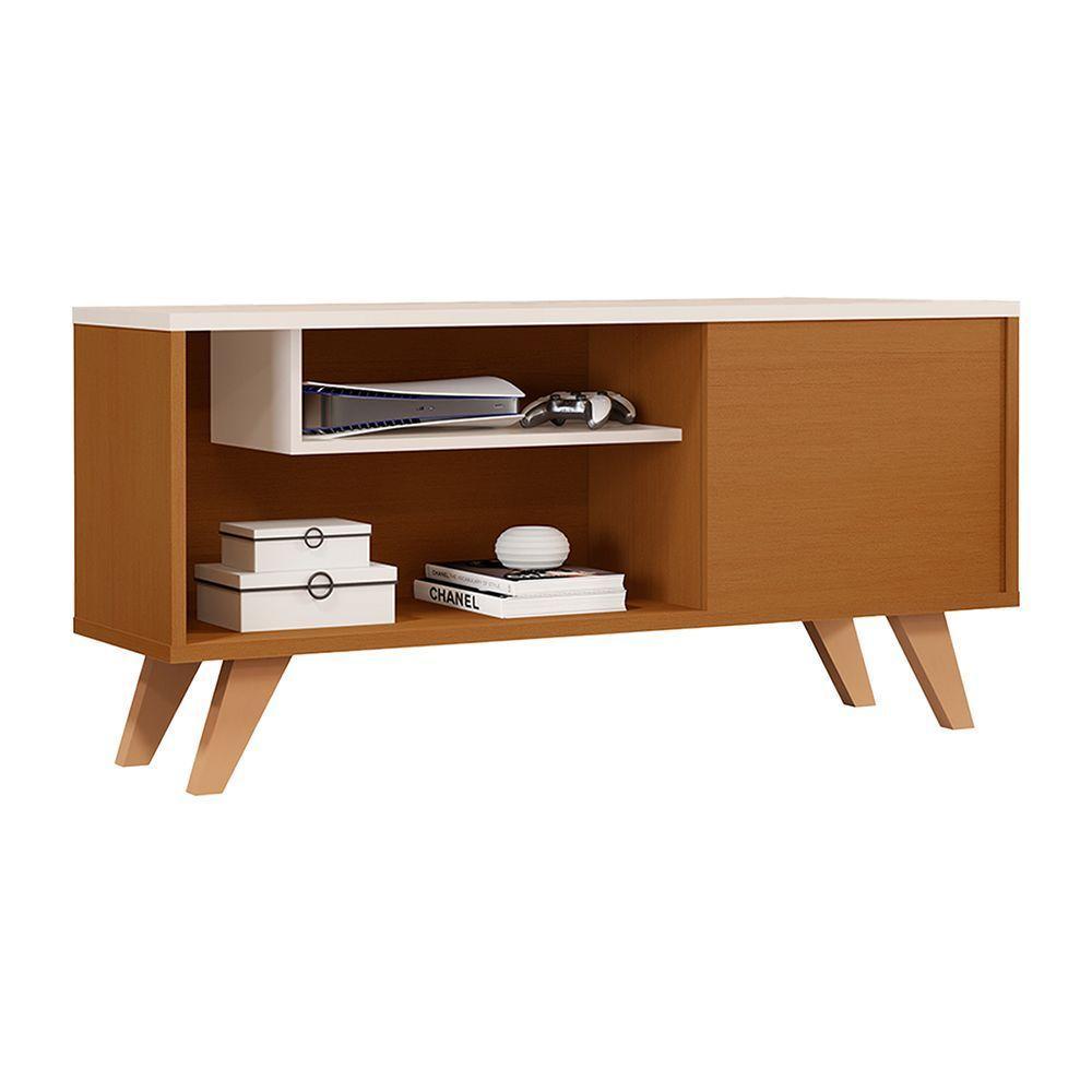 Rack Para Sala Tv Bancada Aparador Heitor Ypê Off White - 3