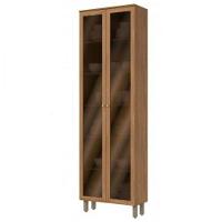 Cristaleira 2 Portas Com Vidro Reflecta Requinte Henn 71,5 Nature - 1