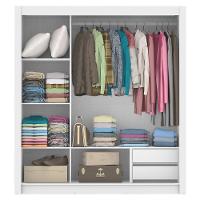 Guarda Roupa Lyon 3 Portas Correr com Espelho Branco Madesa - 6