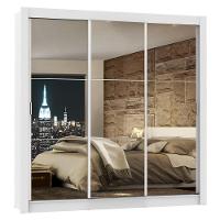 Guarda Roupa Lyon 3 Portas Correr com Espelho Branco Madesa - 8