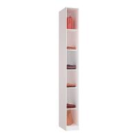 Guarda Roupa Closet Sem Porta 25,3cm 5 Prateleiras Branco - 1