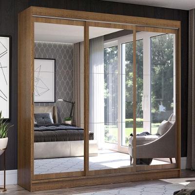 Guarda Roupa Casal Istambul 3 Portas com Espelho Madesa