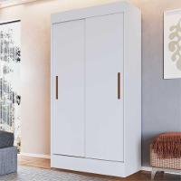 Guarda-Roupa 2 Portas Correr 2 Gavetas Milano Cr4143 Branco - 1