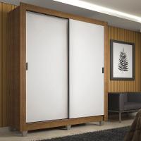 Guarda roupa Solteiro Madesa Denver 2 Portas Correr com Pés - 1