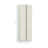 Guarda-roupa 2 Portas 80 Cm Legno Crema Com Kashmir - 2