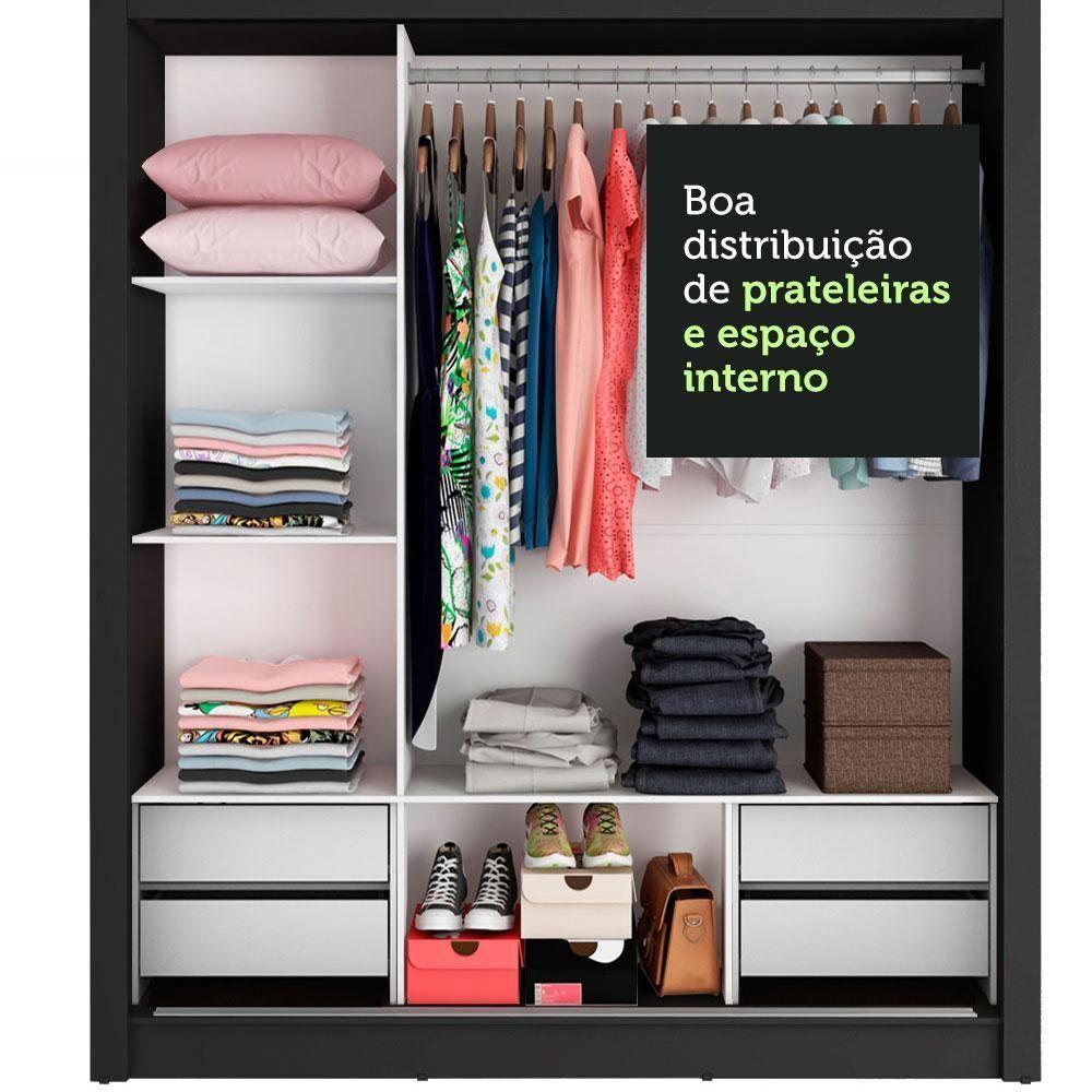 Guarda-roupa Casal Lyon Plus 3 Portas de Correr Madesa - 7