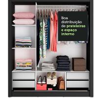 Guarda-roupa Casal Lyon Plus 3 Portas de Correr Madesa - 7