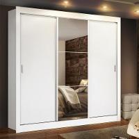 Guarda-Roupa Lyon Plus 3 Portas 1 Espelho Branco Madesa - 2
