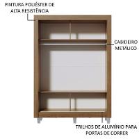 Guarda-Roupa Denver 2 Portas 2 Espelhos Rustic Madesa - 7