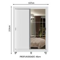 Guarda-Roupa Dallas Plus 2 Portas Correr 1 Espelho Madesa - 9