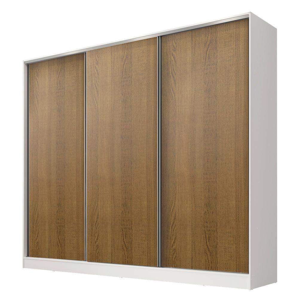 Guarda-Roupa Casal Royale MDF 3 Portas Correr Rustic Madesa - 2