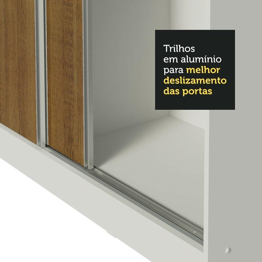 Guarda-Roupa Casal Royale MDF 3 Portas Correr Rustic Madesa - 7