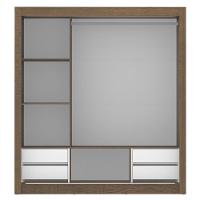 Guarda-Roupa Lyon Plus 3 Portas 1 Espelho Rustic Madesa