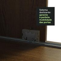 Guarda-roupa Casal Madesa Austin 4 Portas De Correr Com Espelhos 3 Gavetas - Rustic Rustic - 9