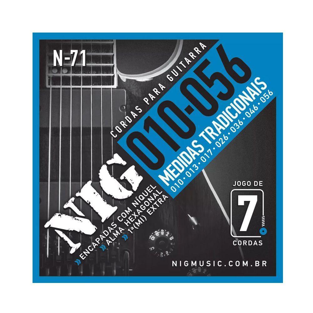 Encordoamento P/ Guitarra Nig N71 7 Cordas 10/56 - Ec0070 - 1