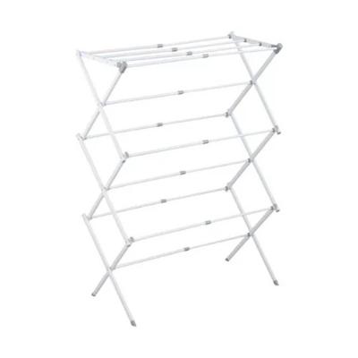 Varal Vertical Retrátil De Chão Branco 10 Kilos Portátil