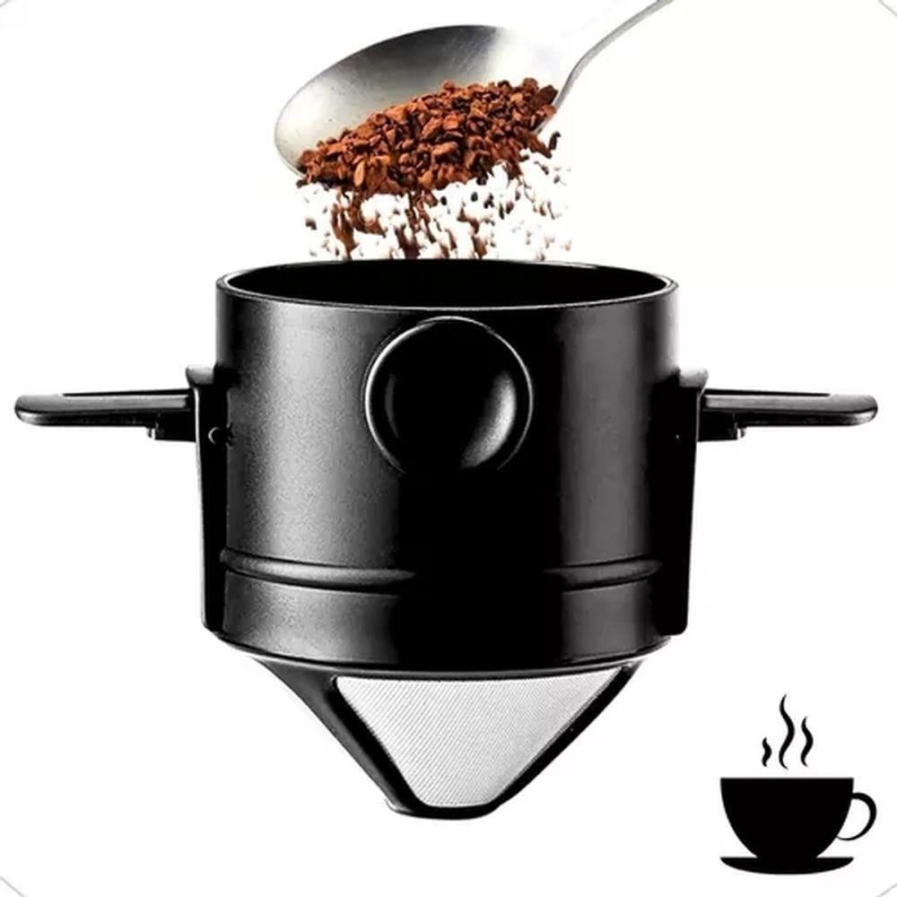 Mini Filtro Coador De Café Portátil Reutilizável Com Suporte - 6