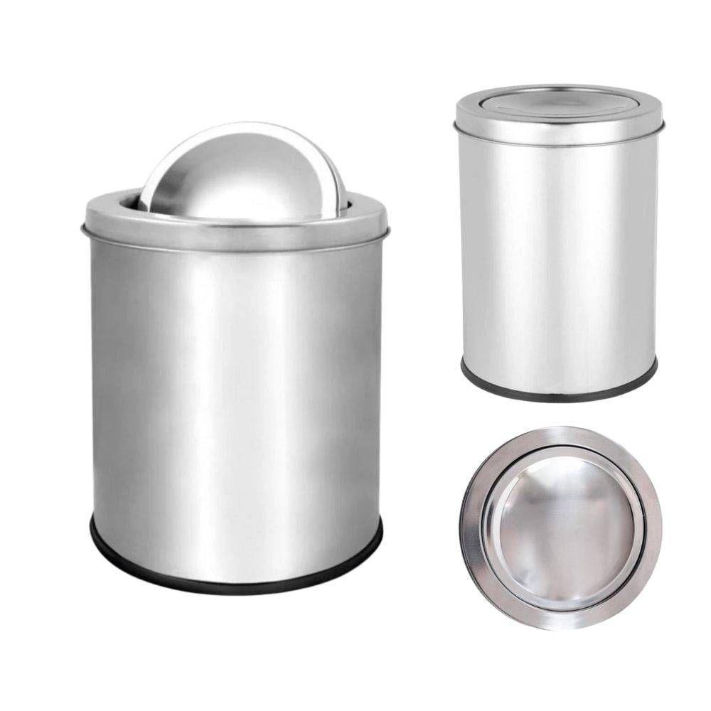 Lixeira Com Tampa Basculante Multiuso Aço Inox 12 Litros - 2