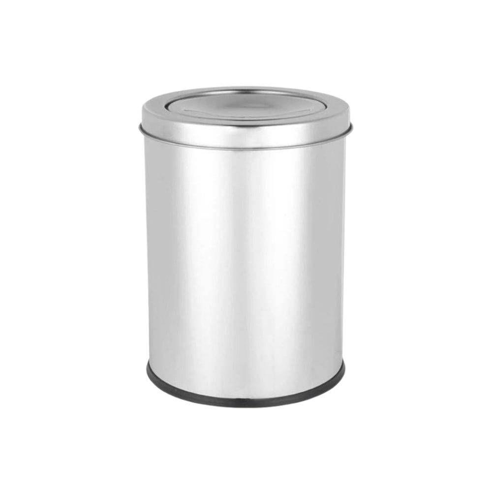 Lixeira Com Tampa Basculante Multiuso Aço Inox 05 Litros - 1