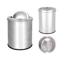 Lixeira Com Tampa Basculante Multiuso Aço Inox 05 Litros - 2