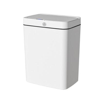 Lixeira Automática Retangular 14 Lts Usb Com Sensor Branca