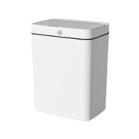 Lixeira Automática Retangular 14 Lts Usb Com Sensor Branca - 1