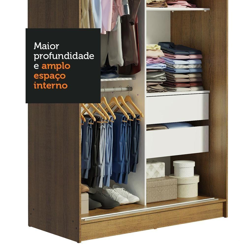 Guarda-roupa Solteiro 2 Portas de Correr 2 Gavetas Madesa - 11