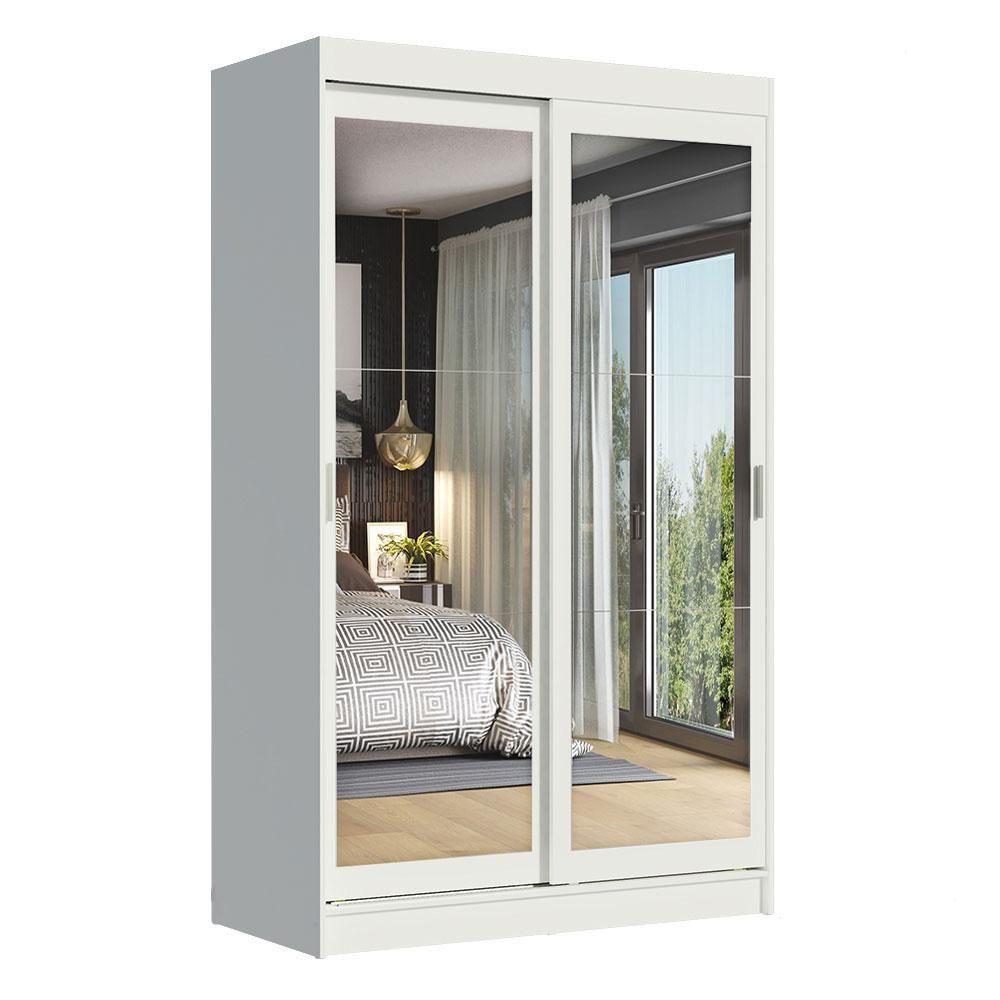 Guarda-roupa Solteiro 2 Portas de Correr 2 Gavetas Madesa - 2