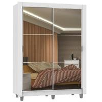 Guarda-roupa Solteiro Madesa Denver 2 Portas Correr Espelho