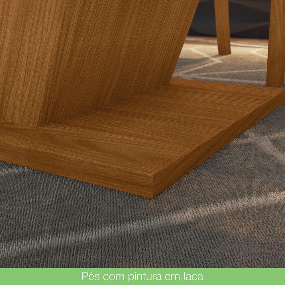 Mesa De Jantar Com 06 Cadeiras Mdf 160cm Off White E Linho - 3